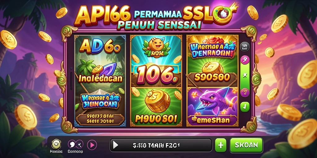 Tampilan gameplay API66 yang menarik dengan berbagai tema slot.