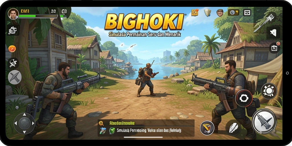 Screenshot BIGHOKI menampilkan pengalaman gameplay simulasi yang menarik.