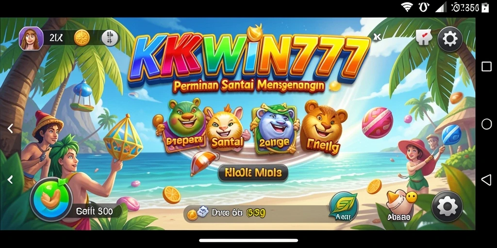Screenshot gameplay KKWIN777 yang menyenangkan dan penuh warna.