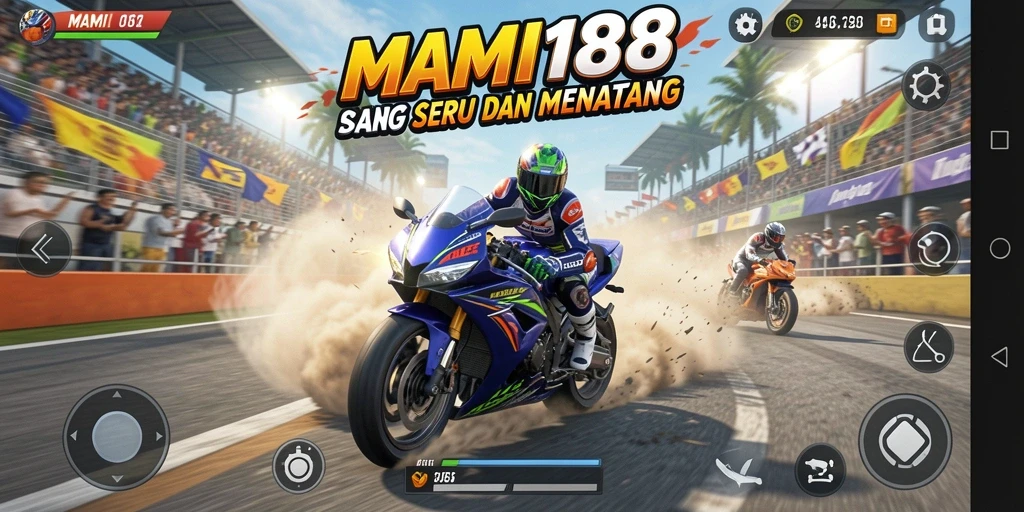 Tampilan balapan motor yang menegangkan di MAMI188.