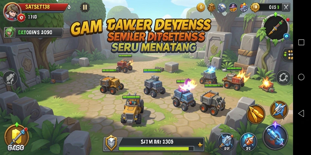 Gameplay seru SATSET138 dalam aksi Tower Defense.