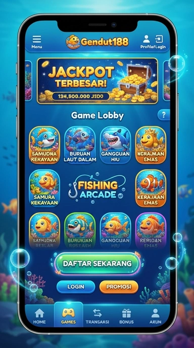 Tampilan antarmuka gendut188 yang user-friendly.